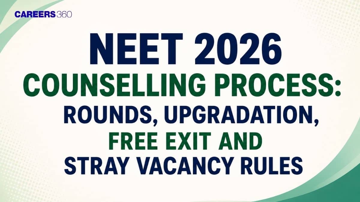 NEET 2026 Counselling Process: Rounds, Upgradation, Free Exit and Stray Vacancy Rules